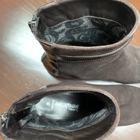 Gorgeous Aquatalia fashion boots-suede and patent leather- size 10 - Picture 6 of 11